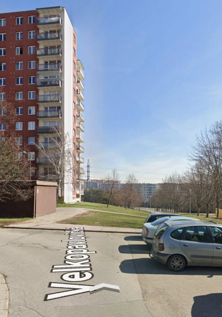 Plánovaná nabíjecí stanice na ulici Velkopavlovická