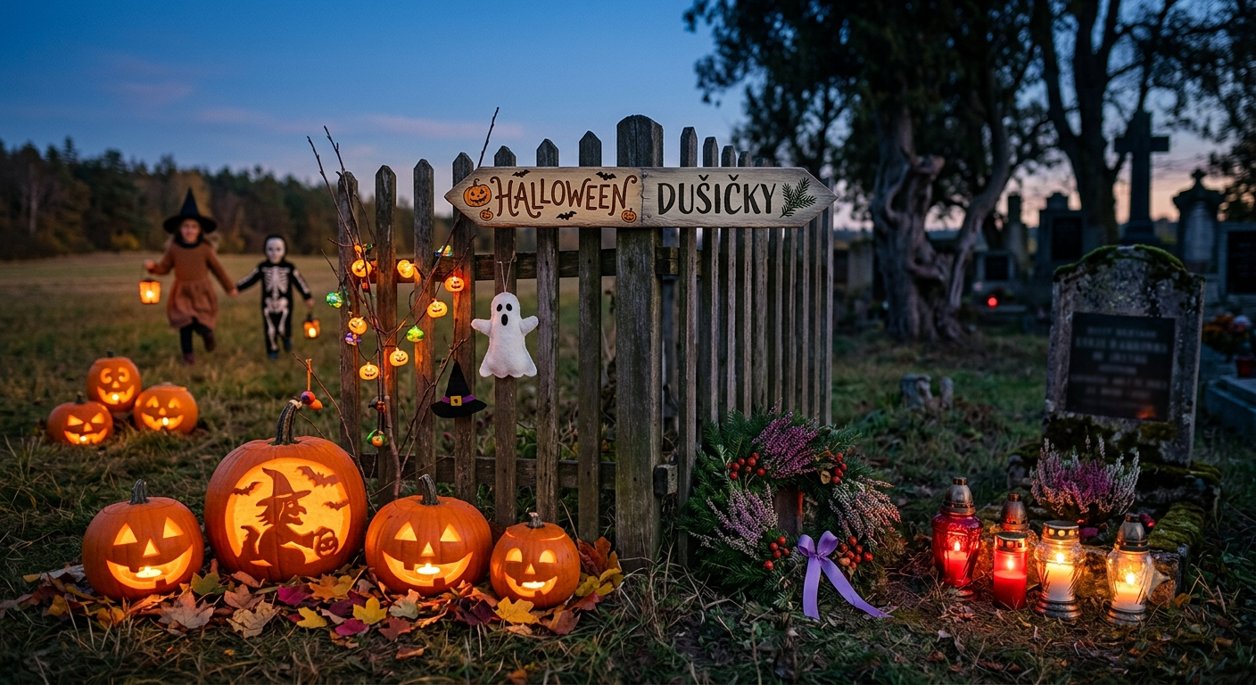 Podzim na Vinohradech - Halloween a Dušičky na našem sídlišti